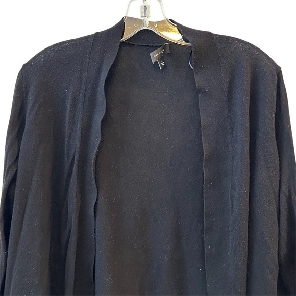 Ann Taylor Women's Black Open Front Cardigan Sweater Size L - Picture 2 of 8